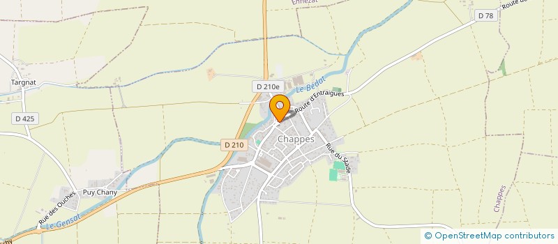 localisation de l'entreprise EDEN CAFE  CHAPPES