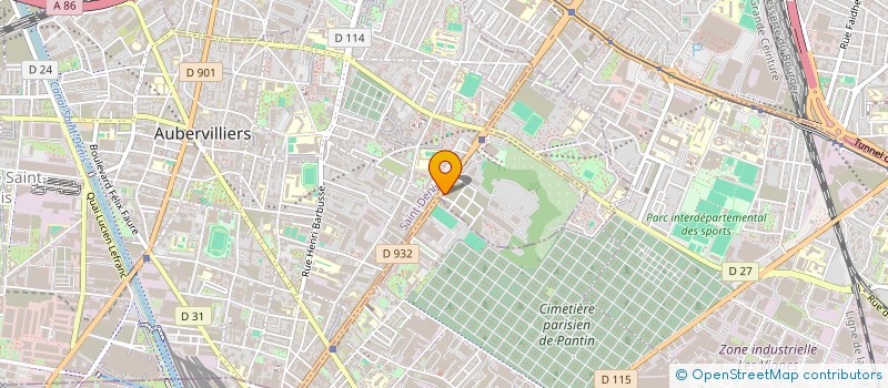 localisation de l'entreprise EDEN CAKE  AUBERVILLIERS