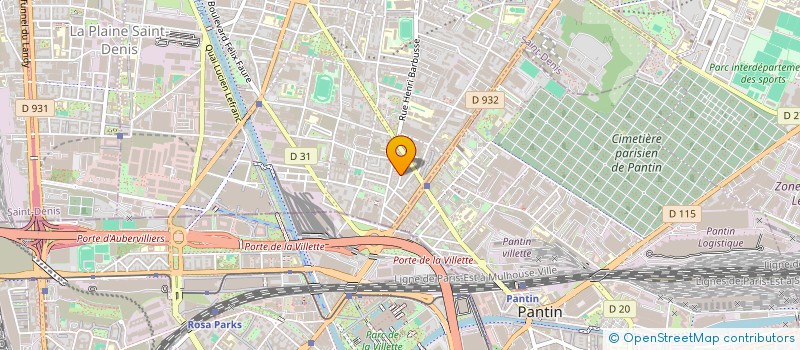 localisation de l'entreprise EDEN CASH à AUBERVILLIERS