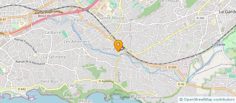 localisation de l'entreprise EDEN CENTER 83  TOULON