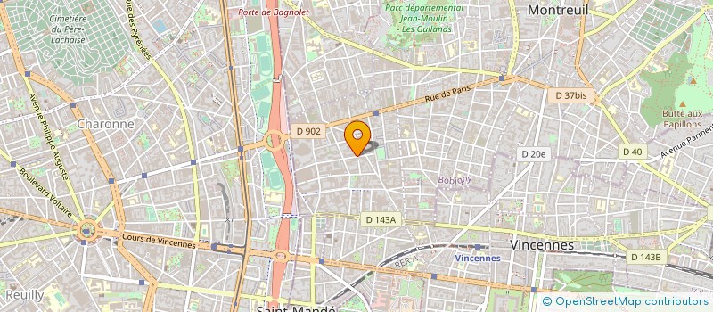 localisation de l'entreprise EDEN&CLEAN à MONTREUIL
