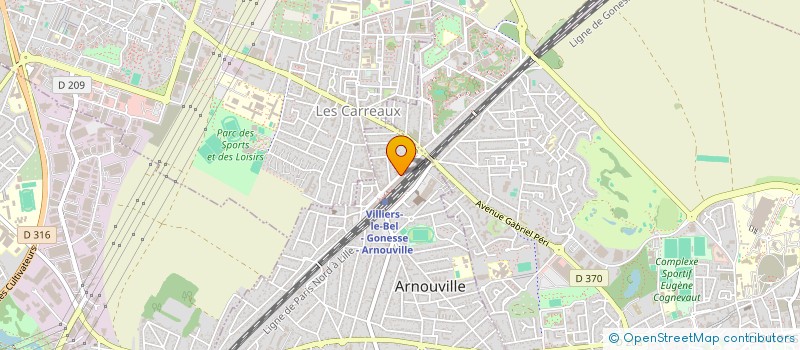 localisation de l'entreprise EDEN COIFFURE  ARNOUVILLE