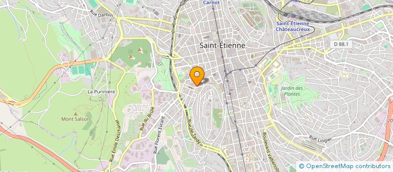 localisation de l'entreprise EDEN COIFFURE  SAINT-ETIENNE