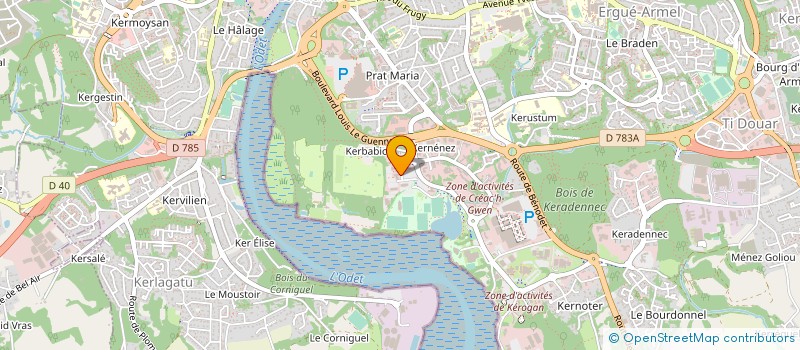 localisation de l'entreprise EDEN CONCIERGERIE  QUIMPER