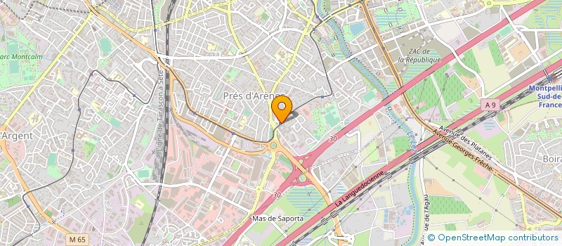 localisation de l'entreprise EDEN COSMETIQUE à MONTPELLIER