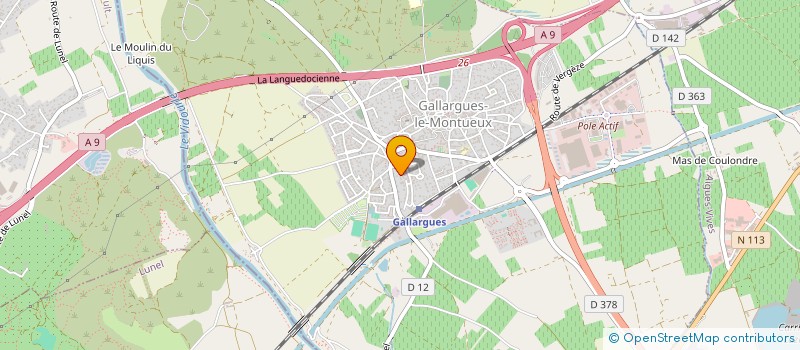 localisation de l'entreprise EDEN DEVELOPPEMENT  GALLARGUES-LE-MONTUEUX