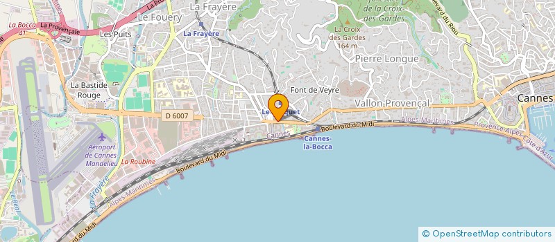 localisation de l'entreprise EDEN DOG à CANNES