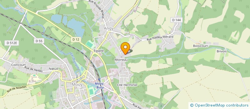 localisation de l'entreprise EDEN DP  BURY