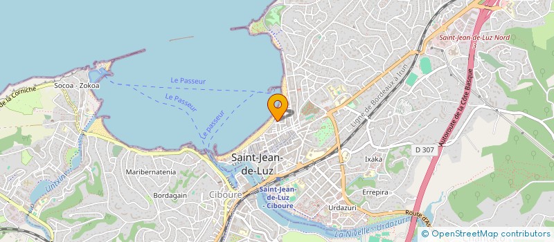 localisation de l'entreprise EDEN ET NINA à SAINT-JEAN-DE-LUZ