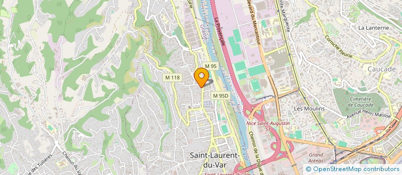 localisation de l'entreprise EDEN EVEIL MICRO-CRECHES à SAINT-LAURENT-DU-VAR
