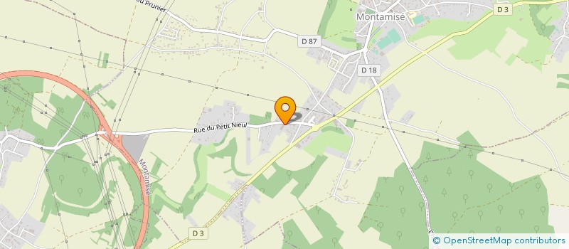 localisation de l'entreprise EDEN FINANCES  MONTAMISE