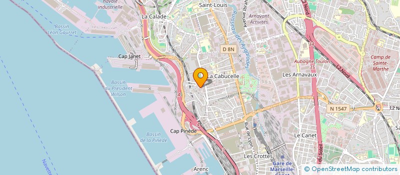 localisation de l'entreprise EDEN-GYM à MARSEILLE