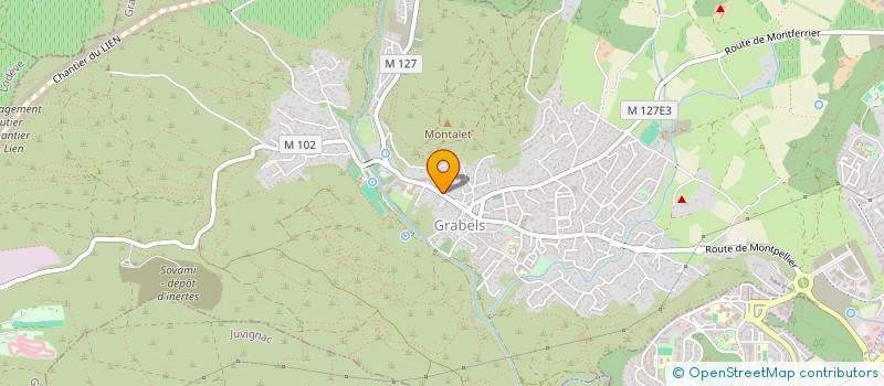 localisation de l'entreprise EDEN HOLDING  GRABELS