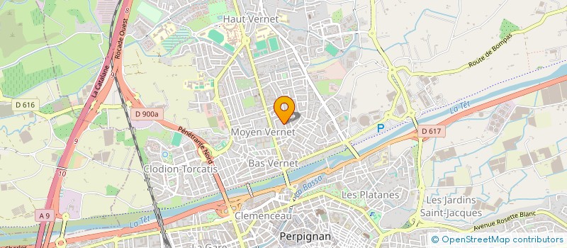 localisation de l'entreprise EDEN HOTEL  PERPIGNAN