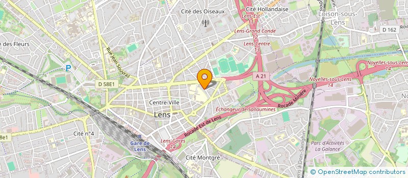 localisation de l'entreprise EDEN IMMO  LENS