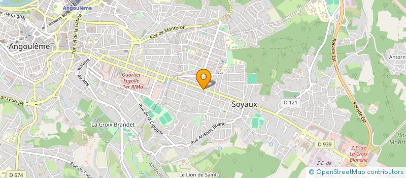 localisation de l'entreprise EDEN IMMO à SOYAUX