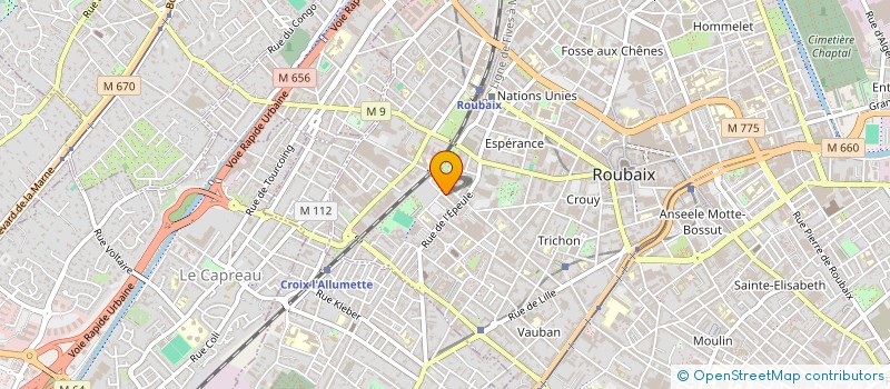 localisation de l'entreprise EDEN IMMO  ROUBAIX