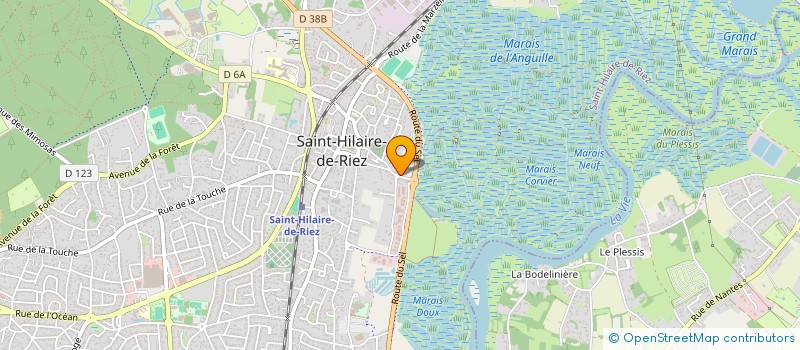 localisation de l'entreprise EDEN IMMOBILIER à SAINT-HILAIRE-DE-RIEZ