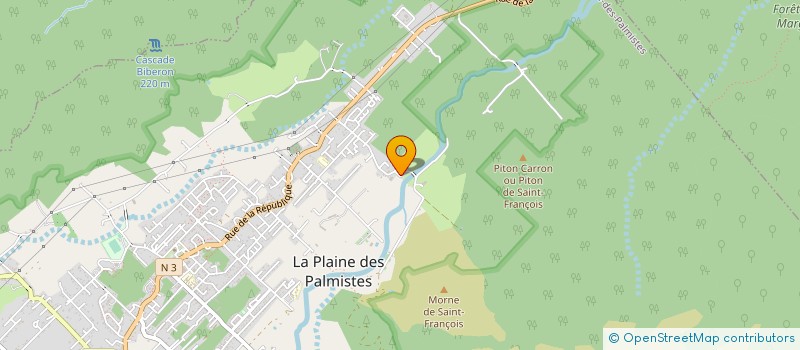 localisation de l'entreprise EDEN IMMOBILIER  LA PLAINE-DES-PALMISTES