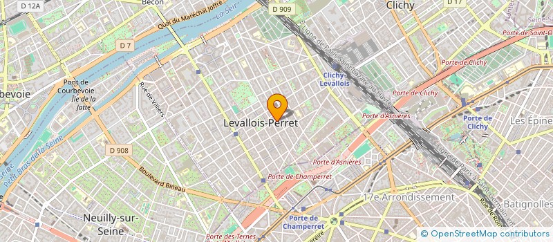 localisation de l'entreprise EDEN IN PARIS à LEVALLOIS-PERRET