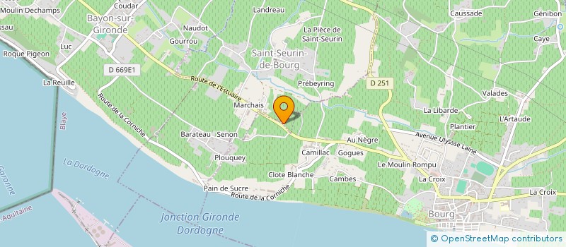 localisation de l'entreprise EDEN INVEST  SAINT-CIERS-DE-CANESSE