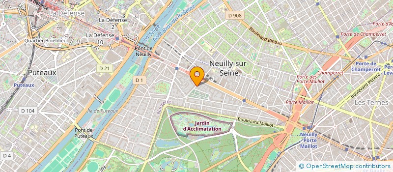 localisation de l'entreprise EDEN INVEST à NEUILLY-SUR-SEINE