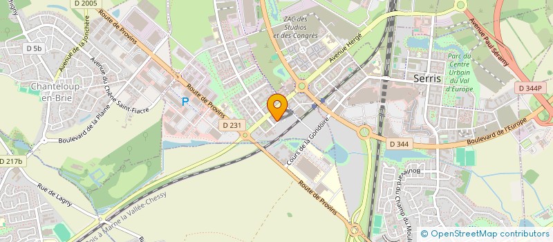 localisation de l'entreprise EDEN J.  MONTEVRAIN