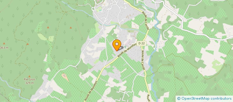 localisation de l'entreprise EDEN JARDINS  COTIGNAC