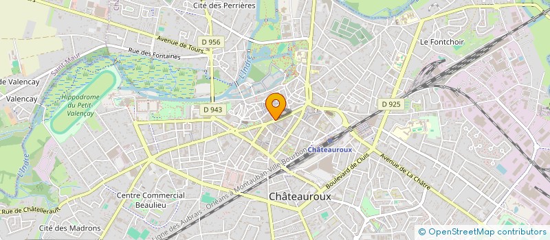 localisation de l'entreprise EDEN JULES à CHATEAUROUX