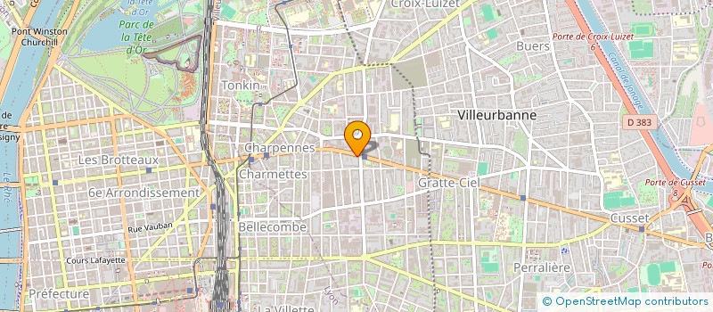 localisation de l'entreprise EDEN LOOK  VILLEURBANNE