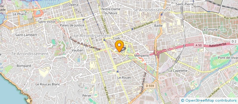 localisation de l'entreprise EDEN LOUNGE  MARSEILLE