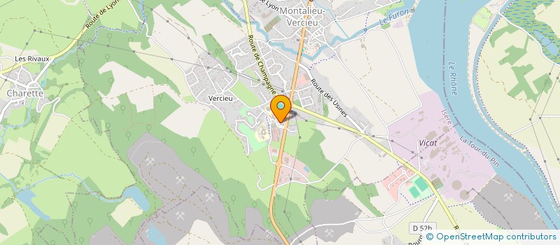 localisation de l'entreprise EDEN MARINE  MONTALIEU-VERCIEU