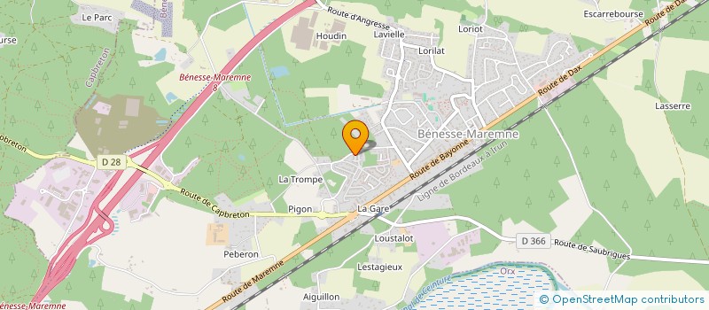 localisation de l'entreprise EDEN NAUTIC  BENESSE-MAREMNE