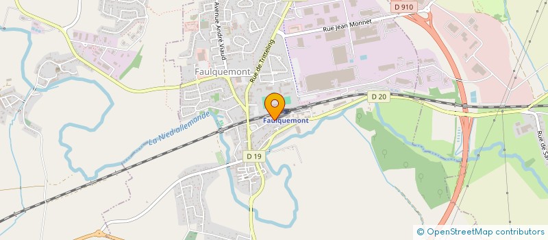 localisation de l'entreprise EDEN OSTEO  FAULQUEMONT