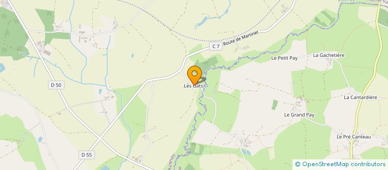 localisation de l'entreprise EDEN PAYSAGE  AIZENAY