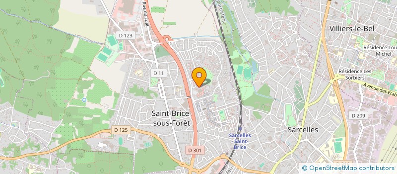 localisation de l'entreprise EDEN PRESTIGE  SAINT-BRICE-SOUS-FORET