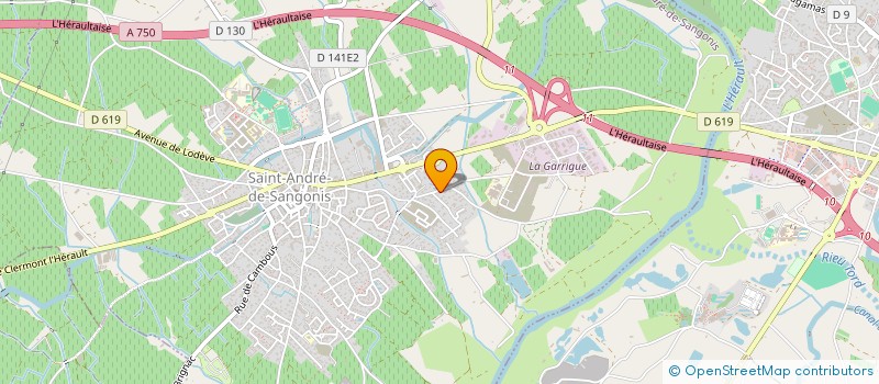 localisation de l'entreprise EDEN PRO ETANCHEITE  SAINT-ANDRE-DE-SANGONIS