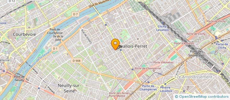 localisation de l'entreprise EDEN PROD  LEVALLOIS-PERRET