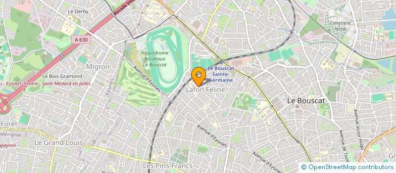 localisation de l'entreprise EDEN PRODUCTIONS  LE BOUSCAT