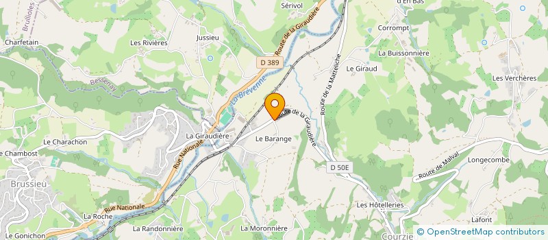 localisation de l'entreprise EDEN RALF  COURZIEU