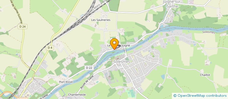 localisation de l'entreprise EDEN ROC  JUIGNE-SUR-SARTHE