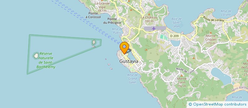 localisation de l'entreprise EDEN ROCK CATERING à SAINT BARTHELEMY