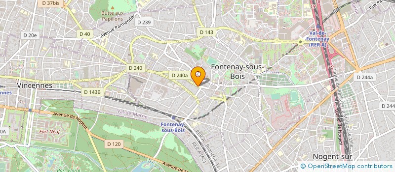 localisation de l'entreprise EDEN'S à FONTENAY-SOUS-BOIS