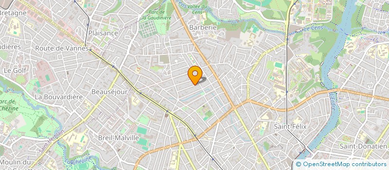 localisation de l'entreprise EDEN SEVEN  NANTES