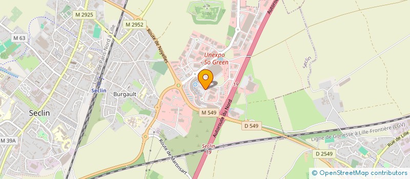 localisation de l'entreprise EDEN TAILL à SECLIN