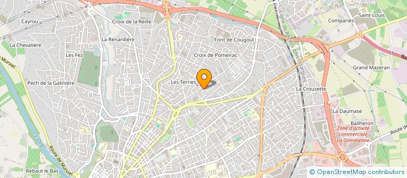 localisation de l'entreprise EDEN VALENTI  BEZIERS