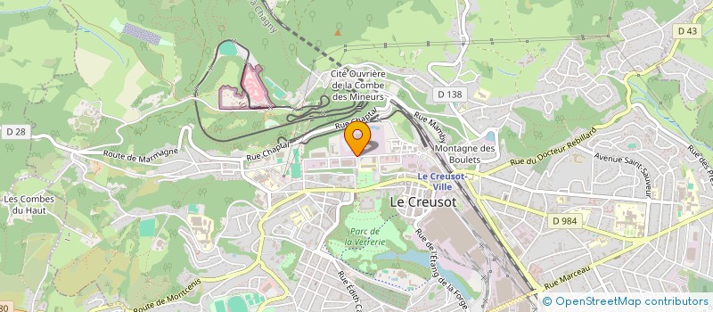 localisation de l'entreprise EDEN WOOD à LE CREUSOT
