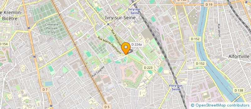 localisation de l'entreprise EDENA à IVRY-SUR-SEINE