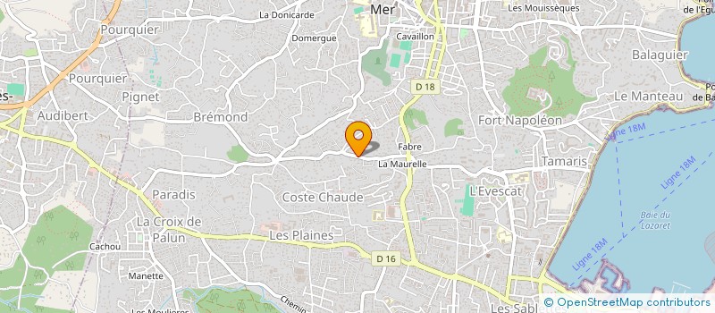 localisation de l'entreprise EDENA à LA SEYNE-SUR-MER