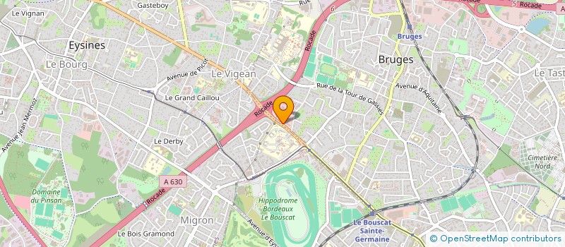 localisation de l'entreprise EDENAUTO OCCASION à BRUGES